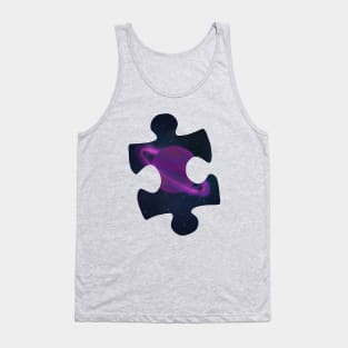 Autism Space puzzle piece Tank Top